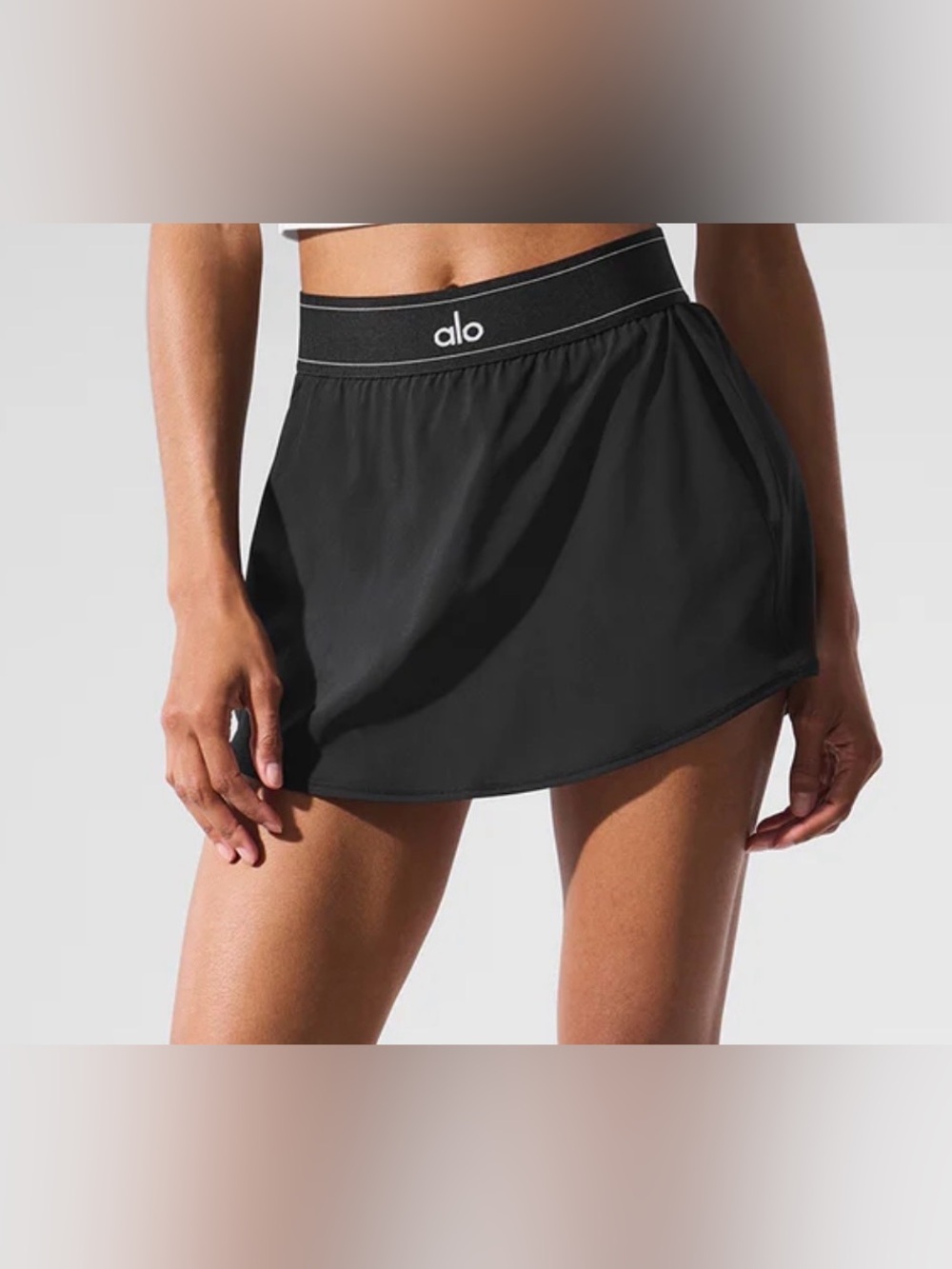 Alo Match Point Tennis Skirt Black